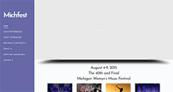 Desktop Screenshot of michfest.com