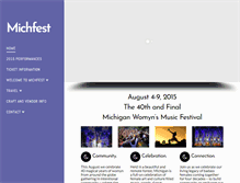 Tablet Screenshot of michfest.com